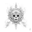 Catrina, aquarella tattoo design idea