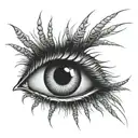 Centipede eyes tattoo design idea