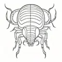 beetlejuice beetle tattoo design idea
