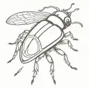 beetlejuice beetle tattoo design idea