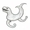 beetlejuice sandworm handbook tattoo design idea