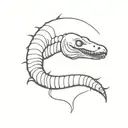 beetlejuice sandworm handbook tattoo design idea