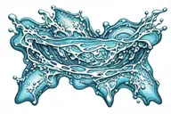 Water tattoo design idea