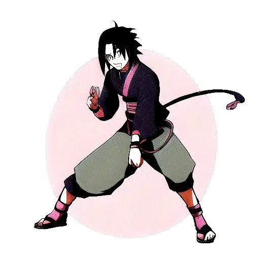 sasuke uchiha snake tattoo design idea