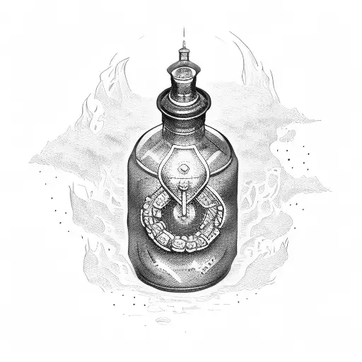 What to put in the bottle? : r/TattooDesigns
