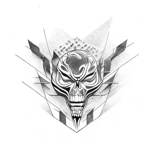 ghastly evolution line tattoo design idea