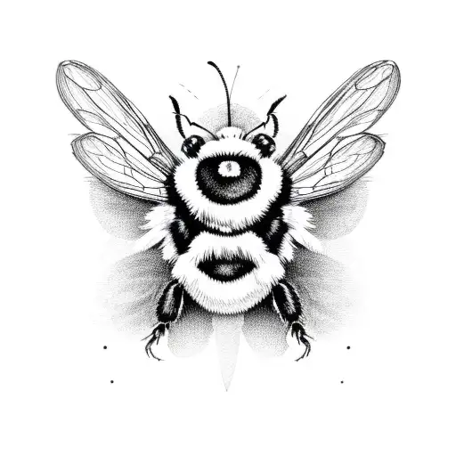 bumble bee tattoo design idea