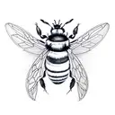 bumble bee tattoo design idea