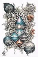 four elements tattoo design idea
