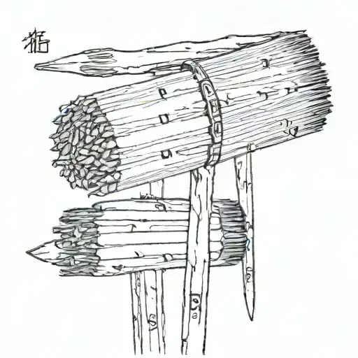 jujube paint brush dates 1975 and 1976 on it tattoo design idea