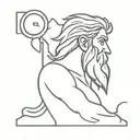 zeus tattoo design idea