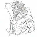 zeus tattoo design idea