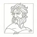 zeus tattoo design idea