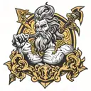 zeus tattoo design idea