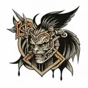 thick bars  tattoo design idea