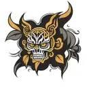 thick bars  tattoo design idea