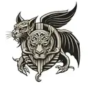 thick bars  tattoo design idea