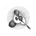 avocado tattoo design idea