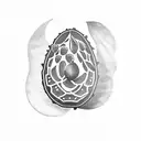 avocado tattoo design idea