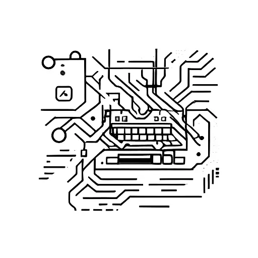 computer terminal tattoo design idea