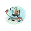 computer terminal with #tudonamain tag underneath tattoo design idea