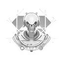computer terminal with #tudonamain tag underneath tattoo design idea