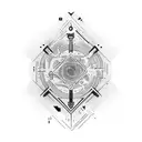 computer terminal with #tudonamain tag underneath tattoo design idea