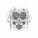 programming tatto, computer terminal with #tudonamain tag underneath tattoo design idea