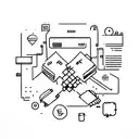 computer terminal tattoo design idea