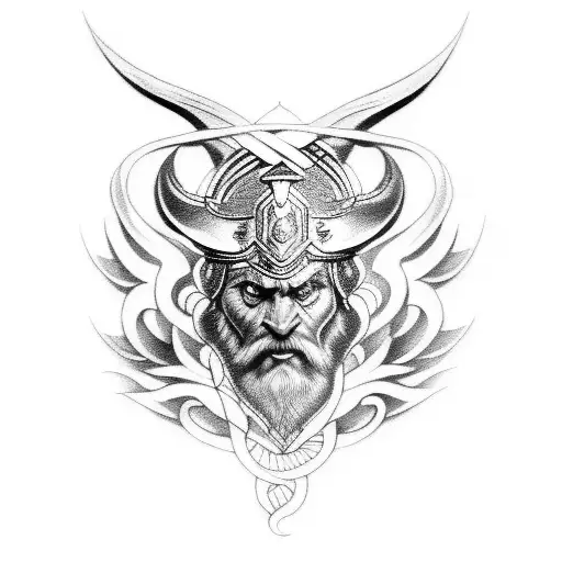 odin tattoo design idea