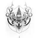 odin tattoo design idea