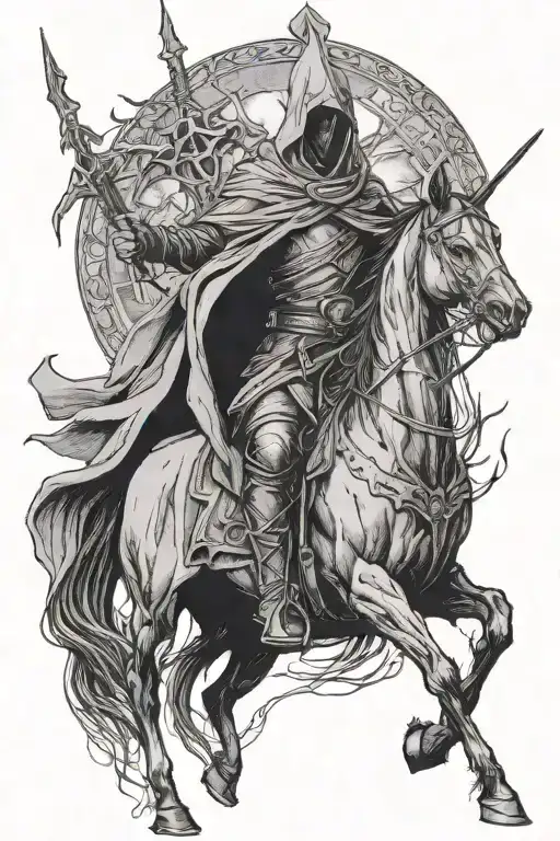 lord of the rings nazgul tattoo design idea