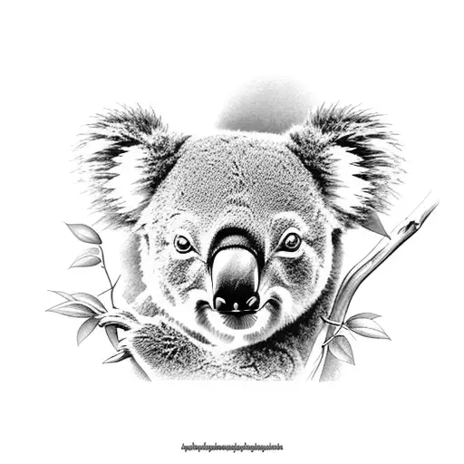 koala tattoo design idea