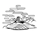 Paraglider with Table Mountain in background tattoo design idea