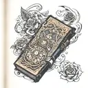 book > phone tattoo design idea