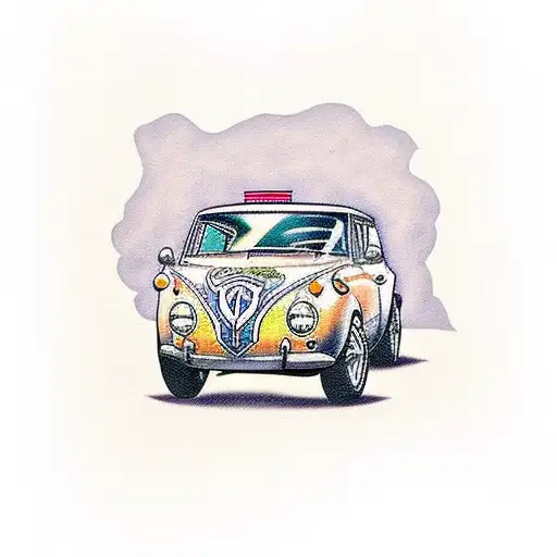 Beatle car tattoo design idea