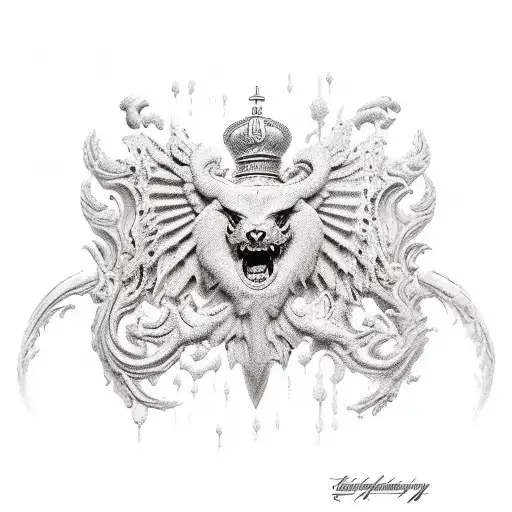 romanian spartan tattoo design idea