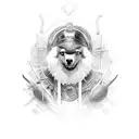 romanian spartan tattoo design idea