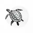 sea turtle  tattoo design idea