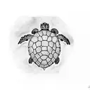 sea turtle  tattoo design idea