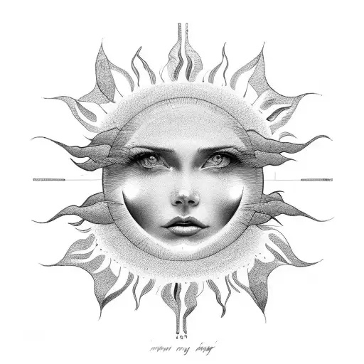 sun "my only sunshine" tattoo design idea