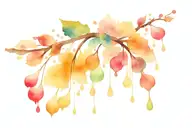 Rain drops falling tattoo design idea