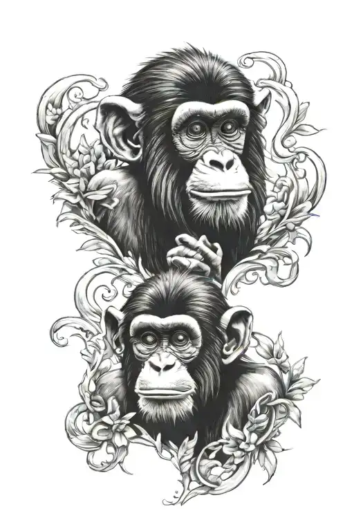 three wise monkey tattoo design tattoo design idea