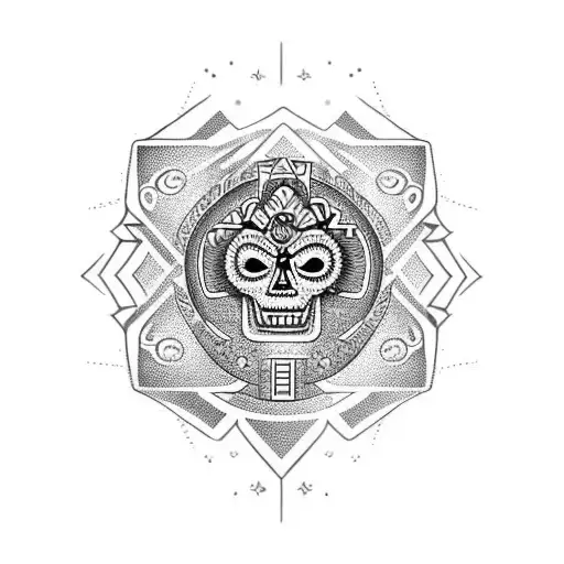 Azteca tattoo design idea
