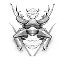 Rhinoceros Beetle tattoo design idea