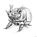 Rhinoceros Beetle tattoo design idea
