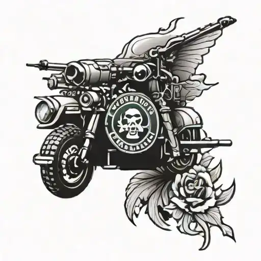 Afghanistan deployment tattoo design idea