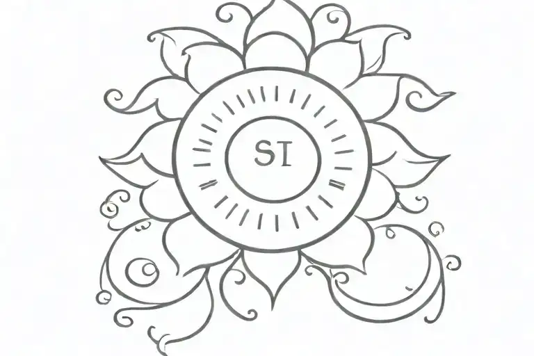 "sunshine" tattoo design idea