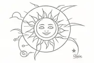 "sunshine" tattoo design idea