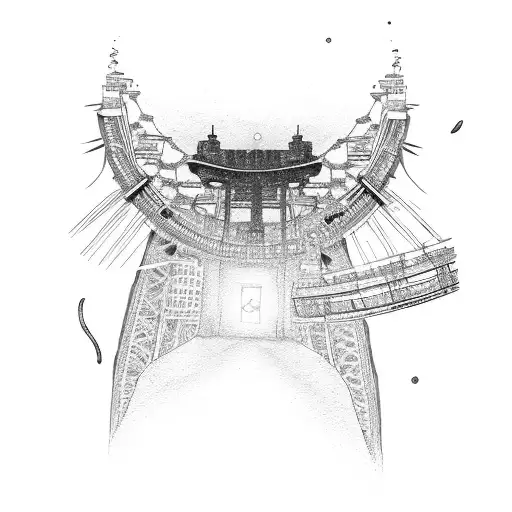 golden gate bridge, vogel, himmel tattoo design idea